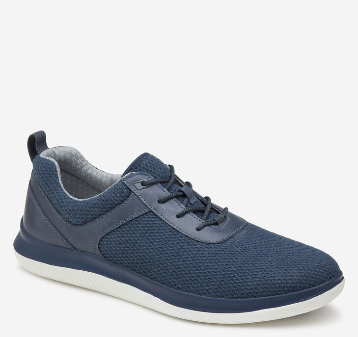 Johnston & Murphy Ethan Knit U-Throat Sneakers Herr - Marinblå Skor [SV9418307]